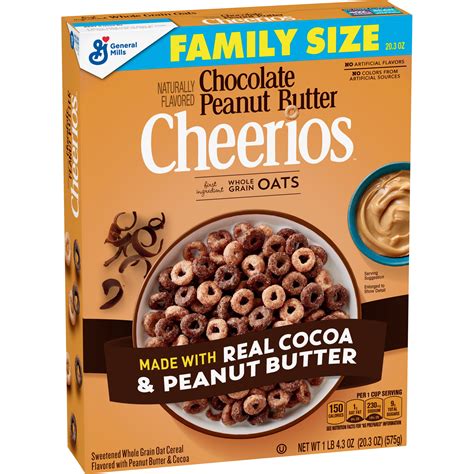 Chocolate Peanut Butter Cheerios Cereal With Oats 203 Oz Walmart