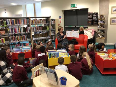 Visiting Egremont Library St Bridgets Catholic Primary School