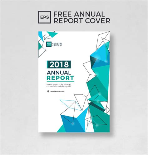 Annual Report Cover Page Design Template
