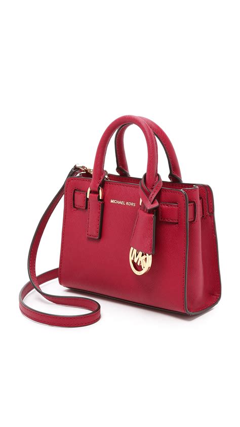 MICHAEL Michael Kors Dillon Extra Small Cross Body Bag - Cherry in Red ...
