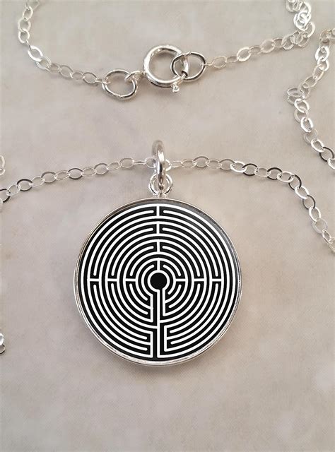 Amazon Labyrinth Greek Mythology Sterling Silver Necklace