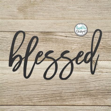 Blessed Sign Etsy