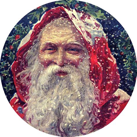 Vintage Christmas Classic Victorian Santa The Graphics