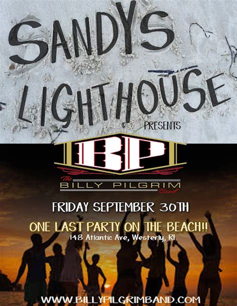 Billy Pilgrim Band Sandys Lighthouse This Friday