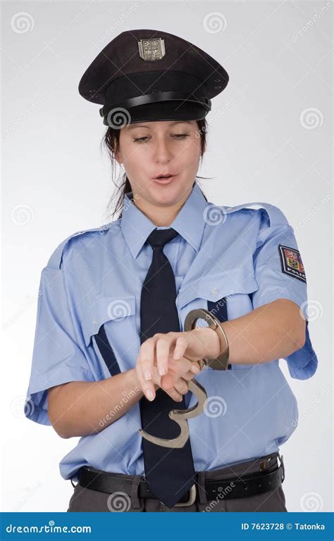 Czech Police Woman Stock Photo Image Of Indoors Policewoman