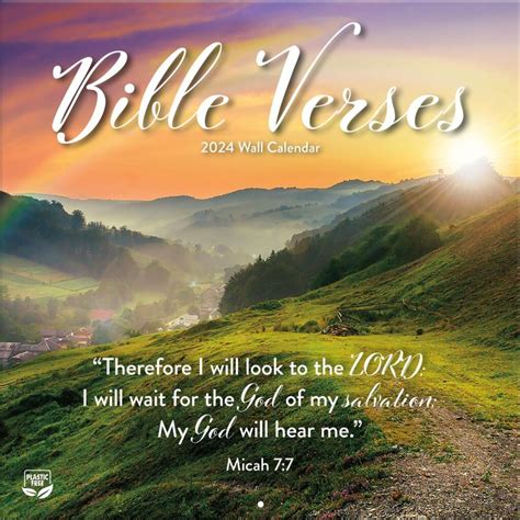 Bible Verses Photo 2024 Wall Calendar