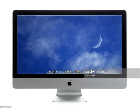 Apple Imac Computer On White High Res Stock Photo Getty Images