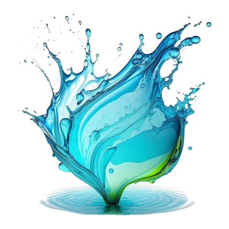 3d 水溅 現實的水濺概念 飛濺的水花 3d 元素 3d 小清新蓝色飞溅素材圖案，psd和png圖片免費下載