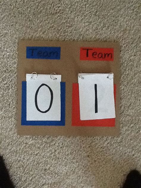 Homemade Scoreboard Super Easy Soccer Room Diy And Crafts Crafts