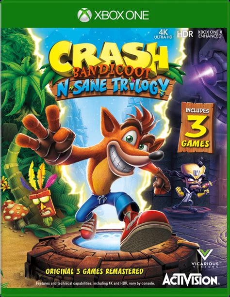 Crash Bandicoot N Sane Trilogy 2018 Xbox One Game Pure Xbox
