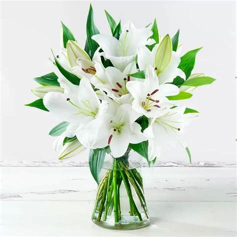 Fragrant White Lily Bouquet Flowers Delivery 4 U Southall Middlesex