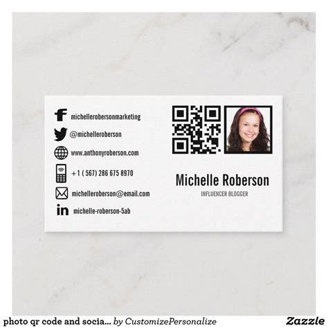 Vistaprint Social Media Business Cards Malissa Frick
