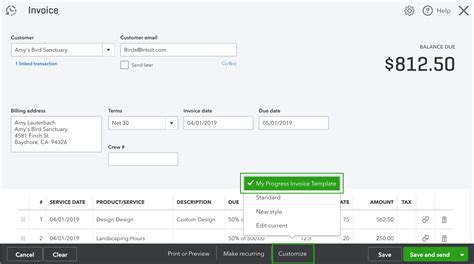 Set Up And Send Progress Invoices In Quickbooks Online