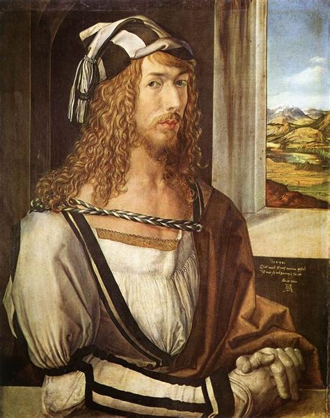 Self Portrait At 26 Albrecht Durer 1498 Oil On Panel 52 X 41 Cm