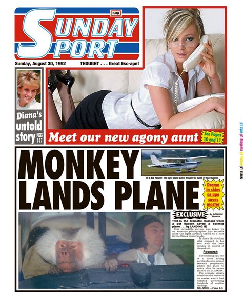 Sunday Sport Monkey Lands Plane When Sunday Sport Return Flickr