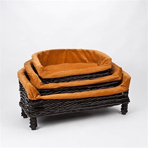 Luxurious Premium Wicker Pet Dog Sofa Bed With Cushion Small Medium
