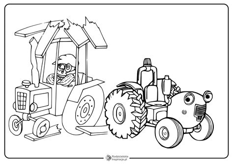 Traktory Kolorowanki Kolorowanka Do Druku Rodzicielskieinspiracje Pl