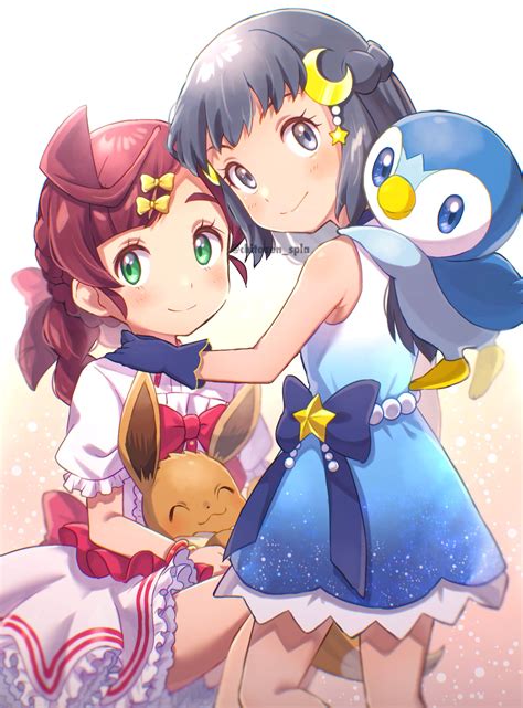 Dawn Eevee Piplup And Chloe Pokemon And More Drawn By Chitozen