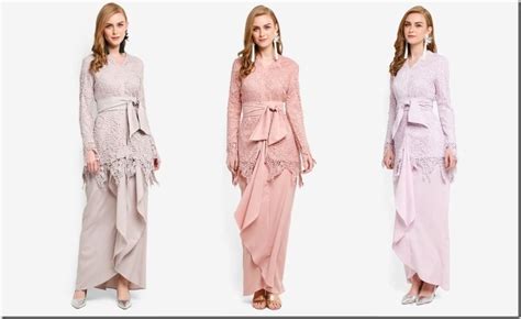 See more ideas about fashion, traditional outfits, baju raya. Baju Raya 2018 Inspo ~ Pastel Lace Kebaya With Fitted Sleeves