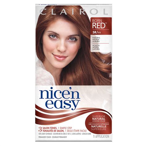 Clairol Nice N Easy Born Red Permanent Hair Color R Natural