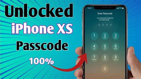 Unlock Passcode Iphone Xs Ios 16 Youtube