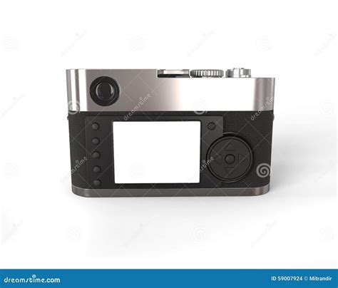 Compact Camera Back View Stock Photo Image Of Lens 59007924