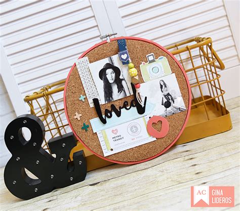 American Crafts Studio Blog How To Diy Embroidery Hoop Cork Board