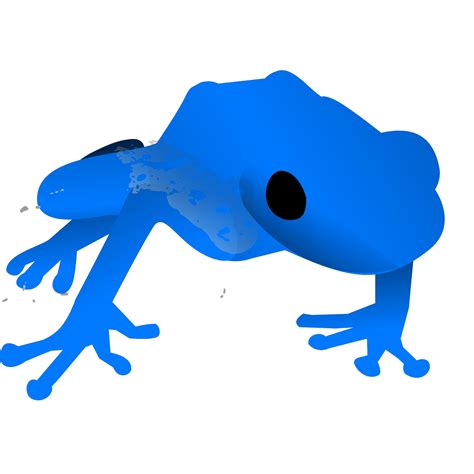 Endangered Blue Poison Dart Frog Svg Vector Endangered Blue Poison