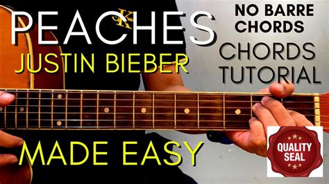 Justin bieber, far east movement. Justin Bieber - PEACHES CHORDS (Guitar Tutorial) for ...