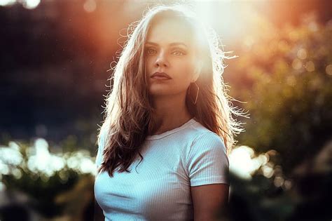 Hd Wallpaper Look The Sun Glare Model Portrait Makeup Mike