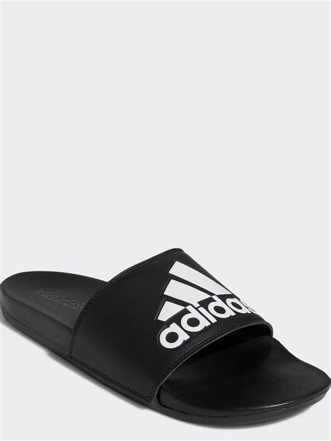 Adidas Adilette Comfort Slides Blackwhite Uk