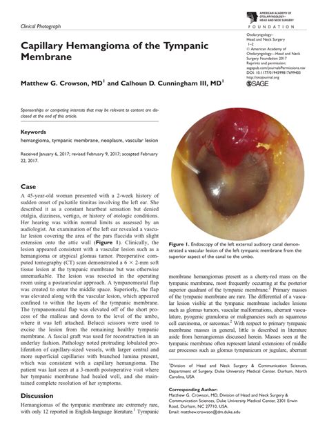 Tympanic Membrane Histology