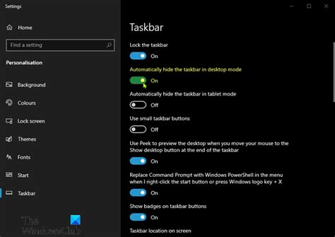 Windows 10 Taskbar Not Hiding In Fullscreen Mode