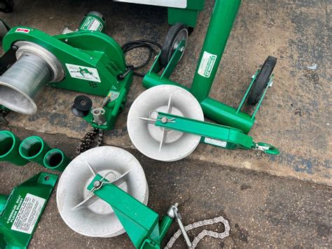 Greenlee 676 640 4000 Lbs Wire Cable Tugger Puller Set New Style With