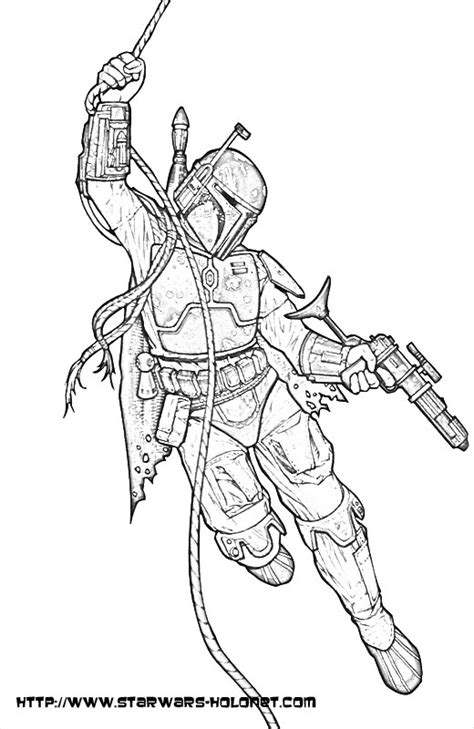 Star Wars Boba Fett Coloring Pages Coloring Home