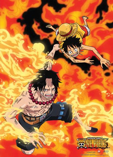 One Piece Wall Scroll Ace And Luffy Archoniaus