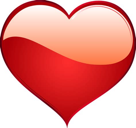 Clipart Shiny Red Heart