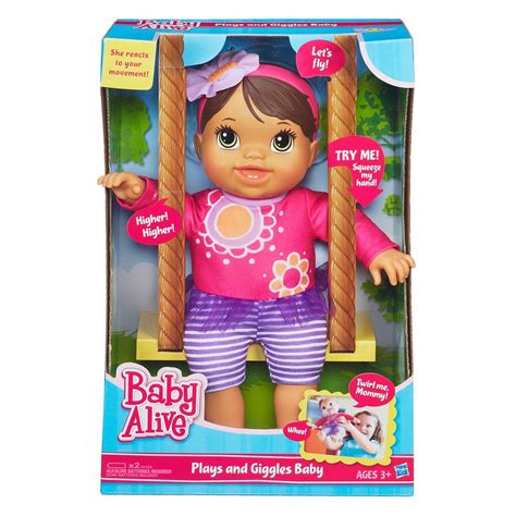 Baby Alive Plays And Giggles Brunette Baby Doll Toys And Games