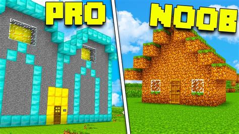 The Pro Vs Noob House Minecraft Youtube