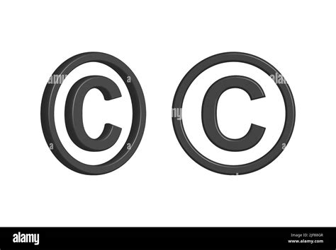 Símbolo De Copyright Icono De Logotipo De Copyright Ilustración De