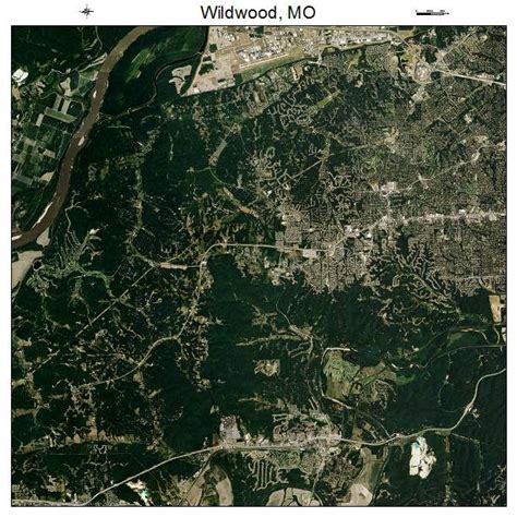 Aerial Photography Map Of Wildwood Mo Missouri