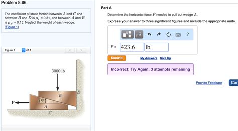 Anyhelp would be great thanks. Solved: The Coefficient Of Static Friction Between A And C ...
