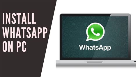 How To Install Whatsapp On Pc Windows 10 Youtube