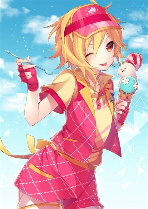anime girls and ice cream animoe