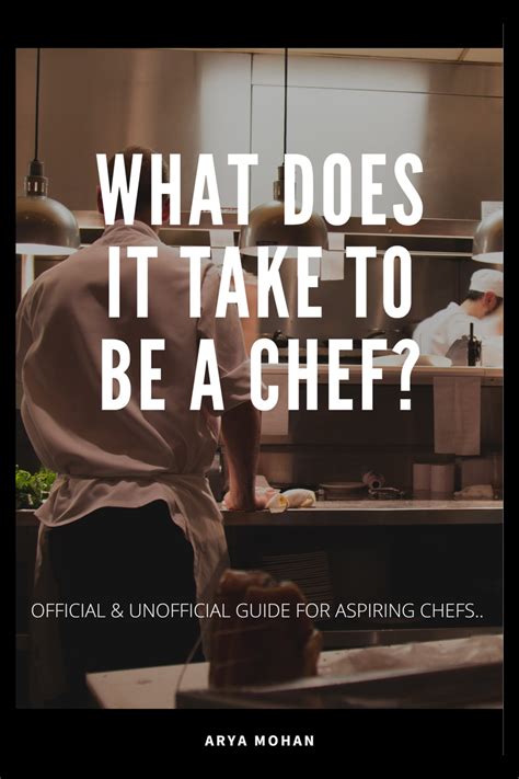 What Does It Take To Be A Chef
