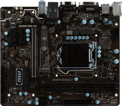 Msi Intel Computer Motherboard B250m Pro Vf Lga 1151 Socketddr4micro