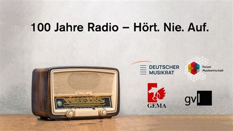 100 Jahre Radio Hört Nie Auf Deutscher Musikrat Ggmbh Story Lifepr