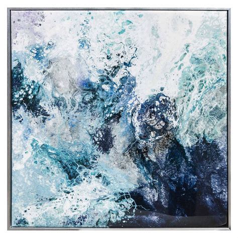 Blue Abstract Canvas Wall Art At Home