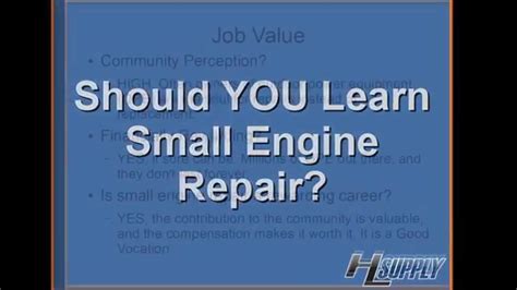 Should You Learn Small Engine Repair Youtube