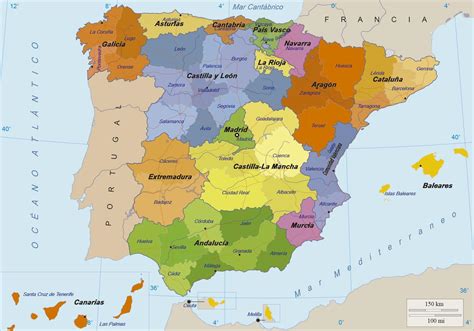 Mapa Da Espanha E Ilhas Mapa De Espanha E Ilhas Sul Da Europa Europa
